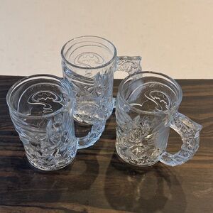 Batman Clear Glass Mugs Trio McDonald’s